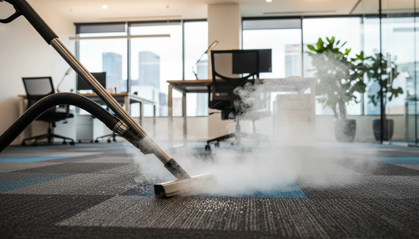Commercial meeting room with clean carpet