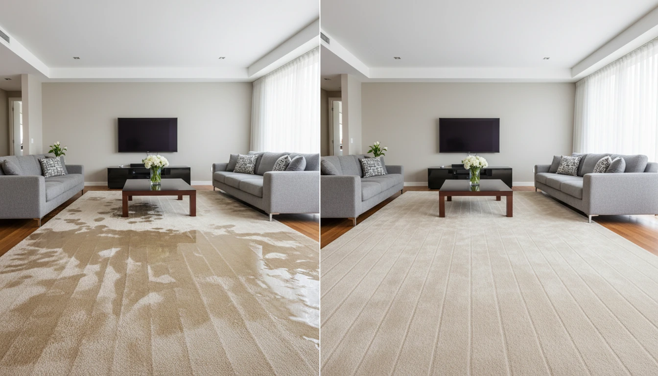 Air movers and dehumidifiers drying setup