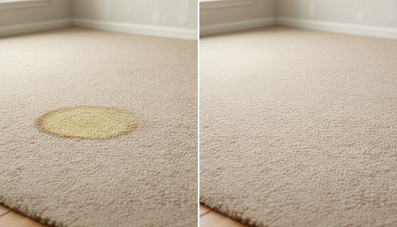 Yellow ring from DIY spray damage