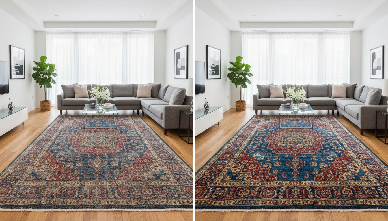 Byford Carpet Cleaning residential lounge rug before after Perth